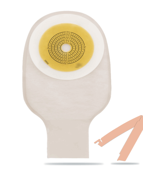 One-Piece Drainable Pouch with Clamp Closure