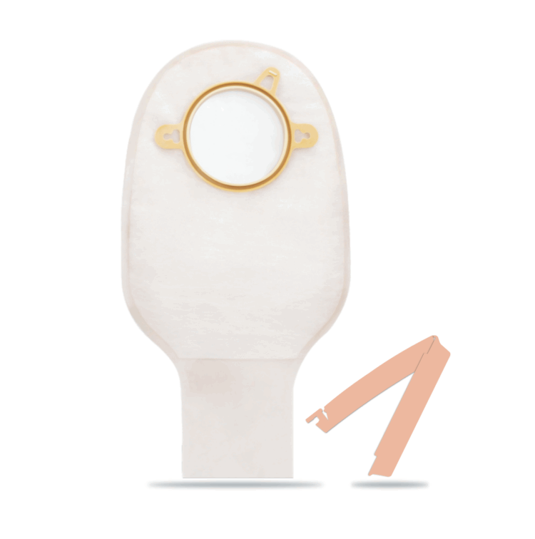 Two-Piece Drainable Pouch with Clamp Closure